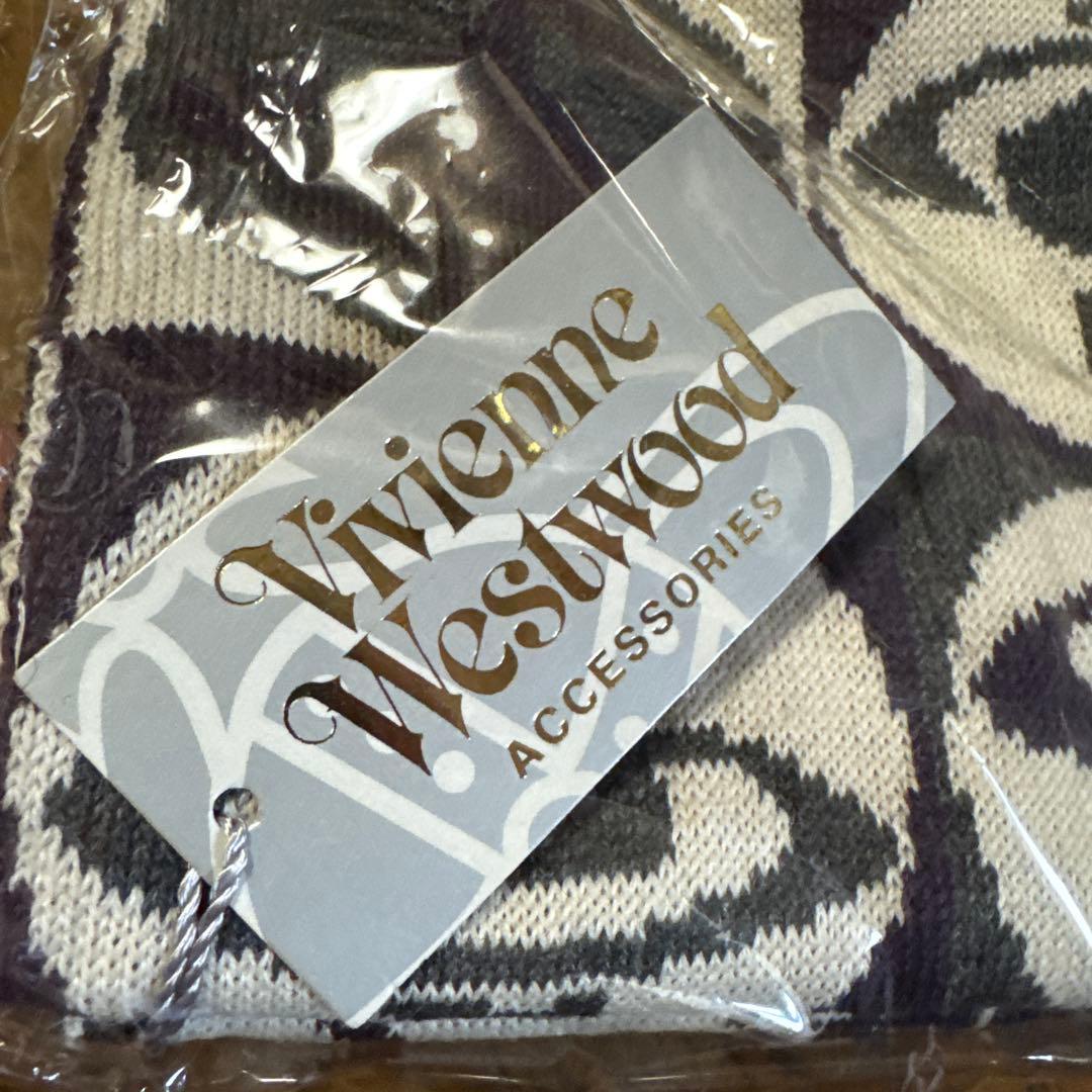 ヴィヴィアン ウエストウッド マフラー 新品 未使用 グッズ 千鳥柄 黒 白