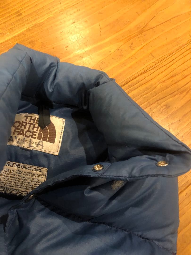 70s 80s THE NORTH FACE 茶タグ ダウンベスト M