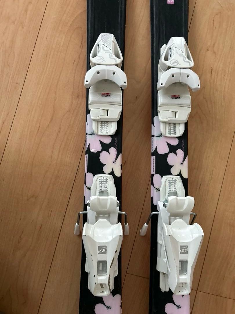 STREULE シュトロイレ スキー板 130 ビンディング、ポール、ケース付き