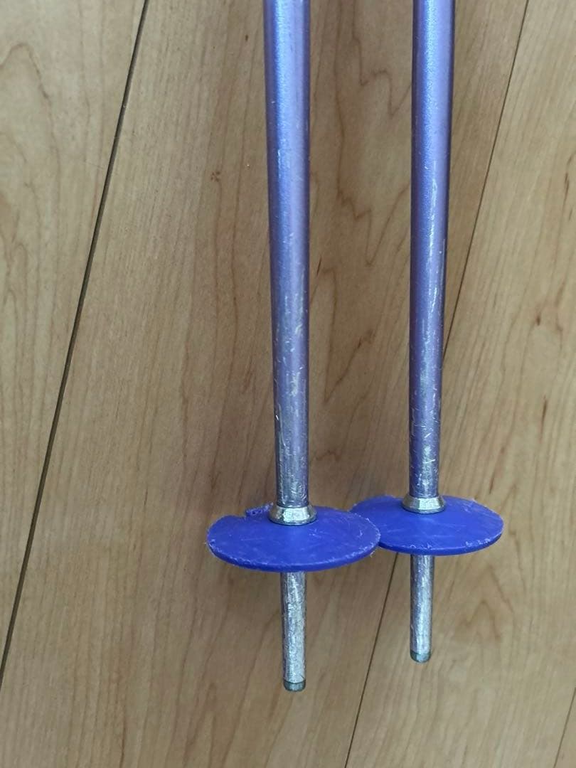 STREULE シュトロイレ スキー板 130 ビンディング、ポール、ケース付き