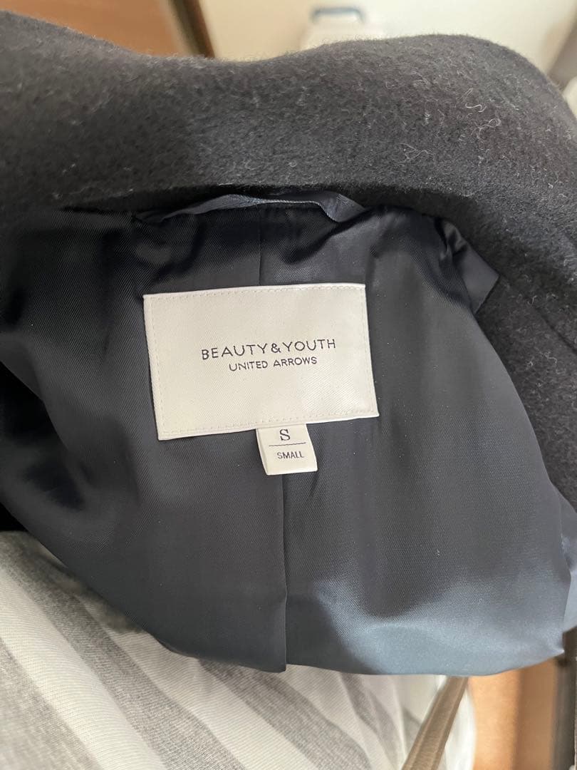 BEAUTY&YOUTH チェスターコート S 黒