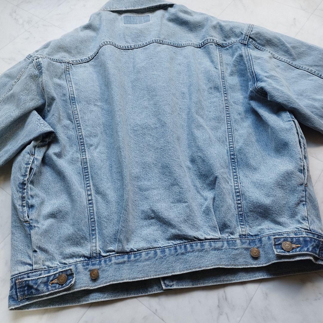 極美品　未使用級　アングリッド　デニムオーバージャケット　アイスブルー　25