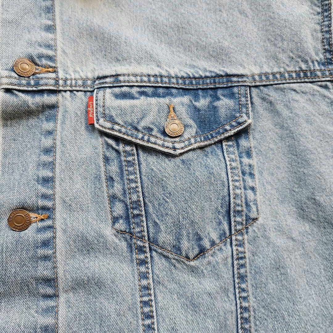 極美品　未使用級　アングリッド　デニムオーバージャケット　アイスブルー　25