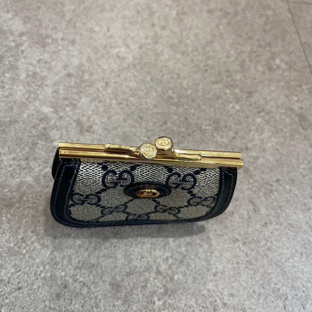 希少★GUCCI 財布　オールドグッチ GGプラス がまぐちケース