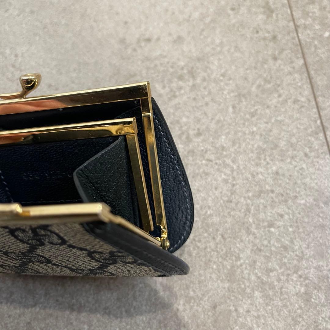 希少★GUCCI 財布　オールドグッチ GGプラス がまぐちケース