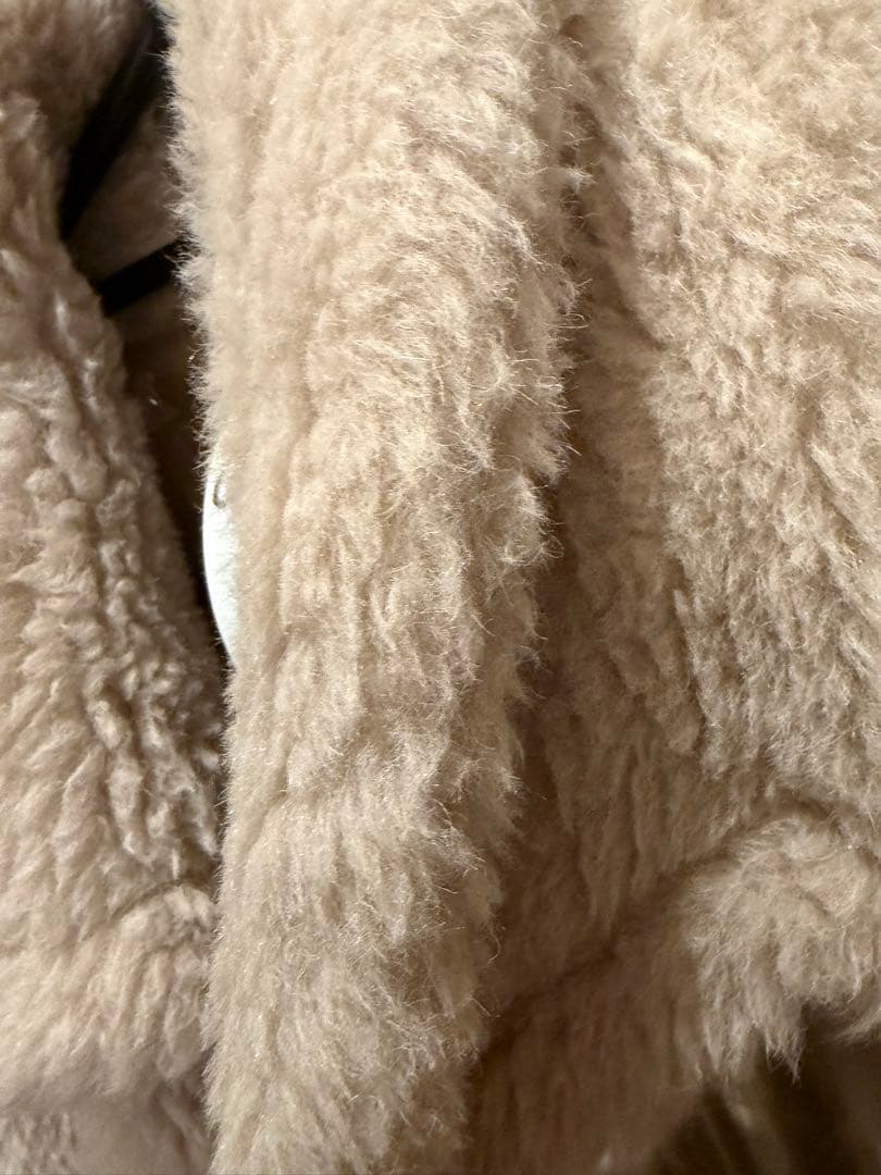 【美品】TEBE テディベアケープ サンド　ポンチョ