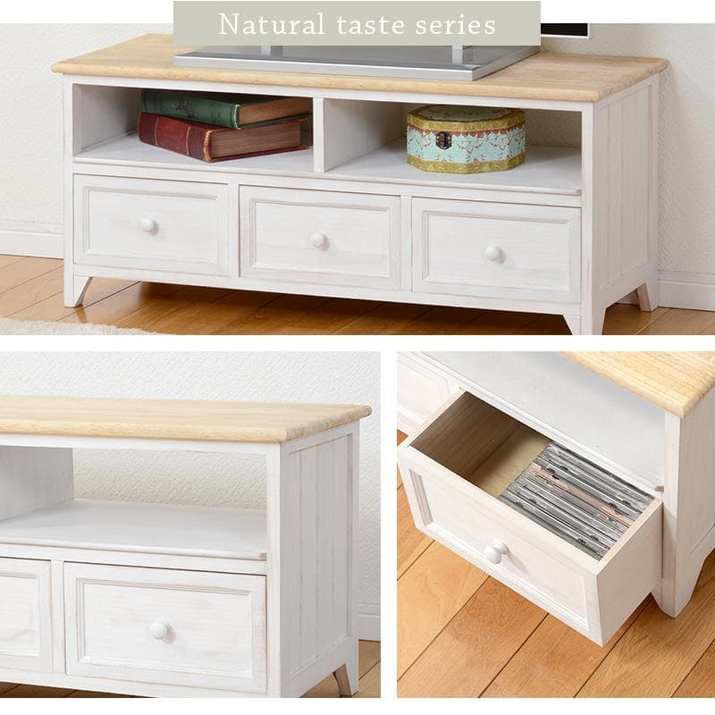 【新品】アンティークホワイト　テレビ台 ナチュラル　アウトレット