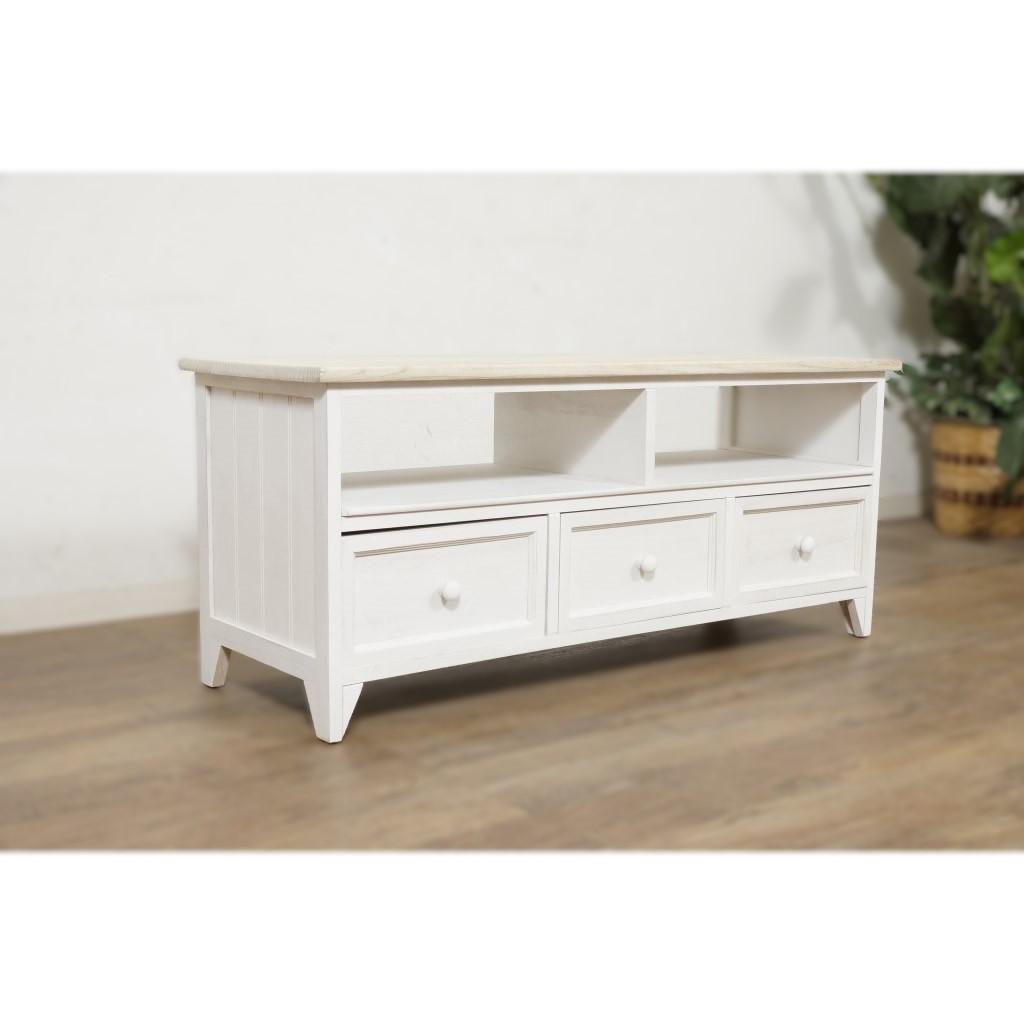 【新品】アンティークホワイト　テレビ台 ナチュラル　アウトレット