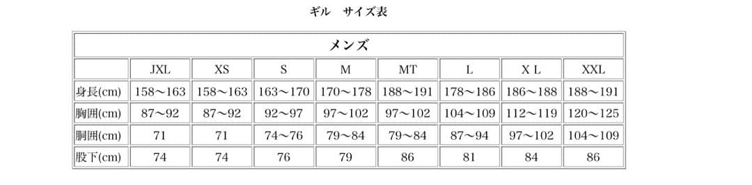 Gill ウェットスーツ ネオプレン　xs