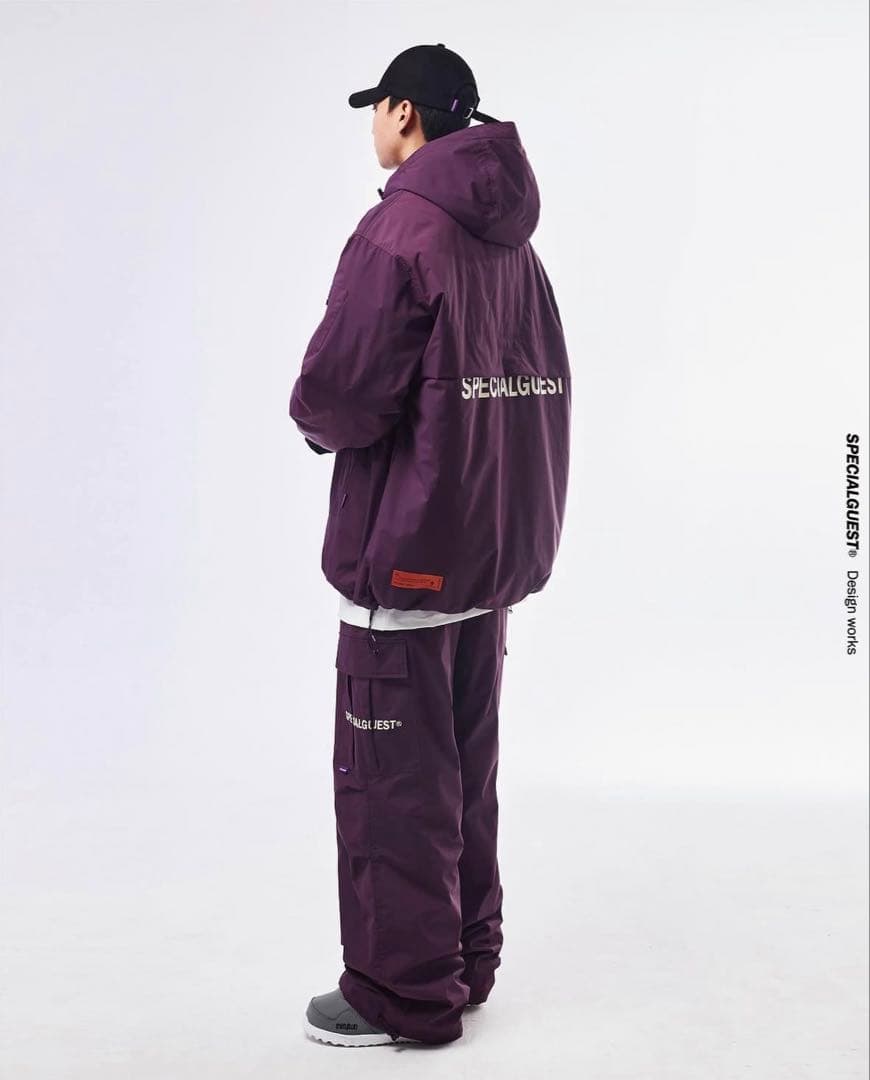 SPECIAL GUEST パープルアノラックジャケッ セットアップ L