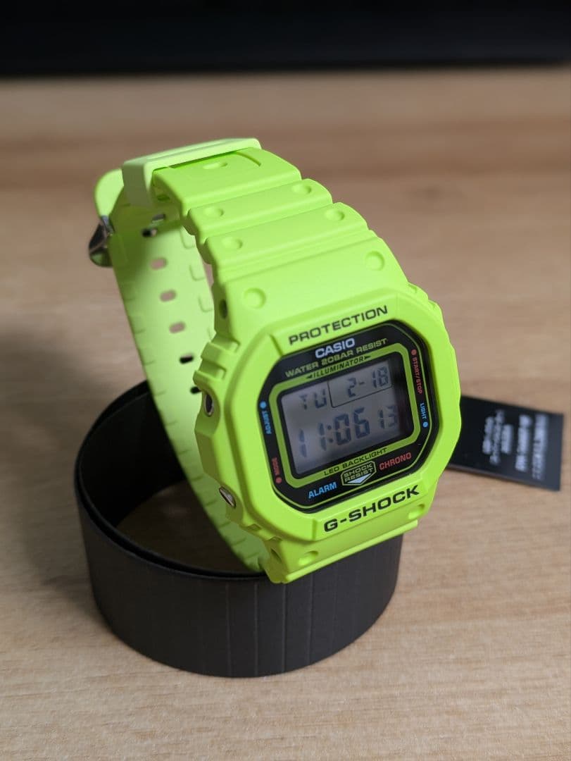 【美品】G-SHOCK DW-5600EP-9JF 蛍光グリーン