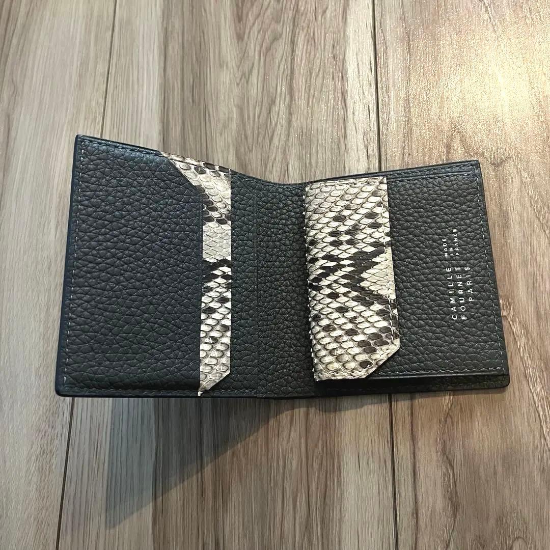 未使用　銀座限定 カミーユフォルネ　ヴェルソ 財布　パイソン
