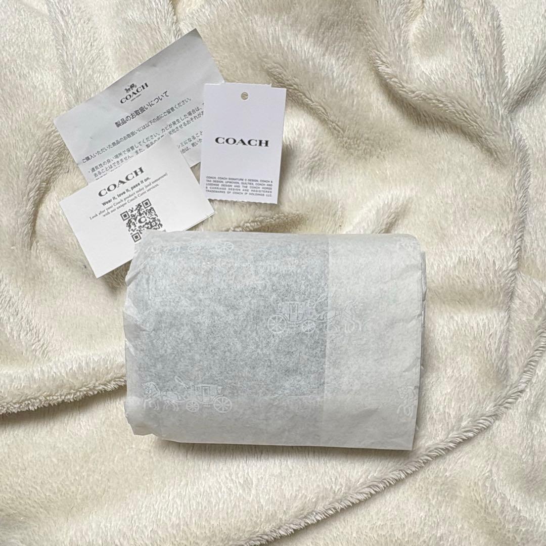 新品未使用✨️ COACH 三つ折り コンパクト 財布 ブラウン馬車