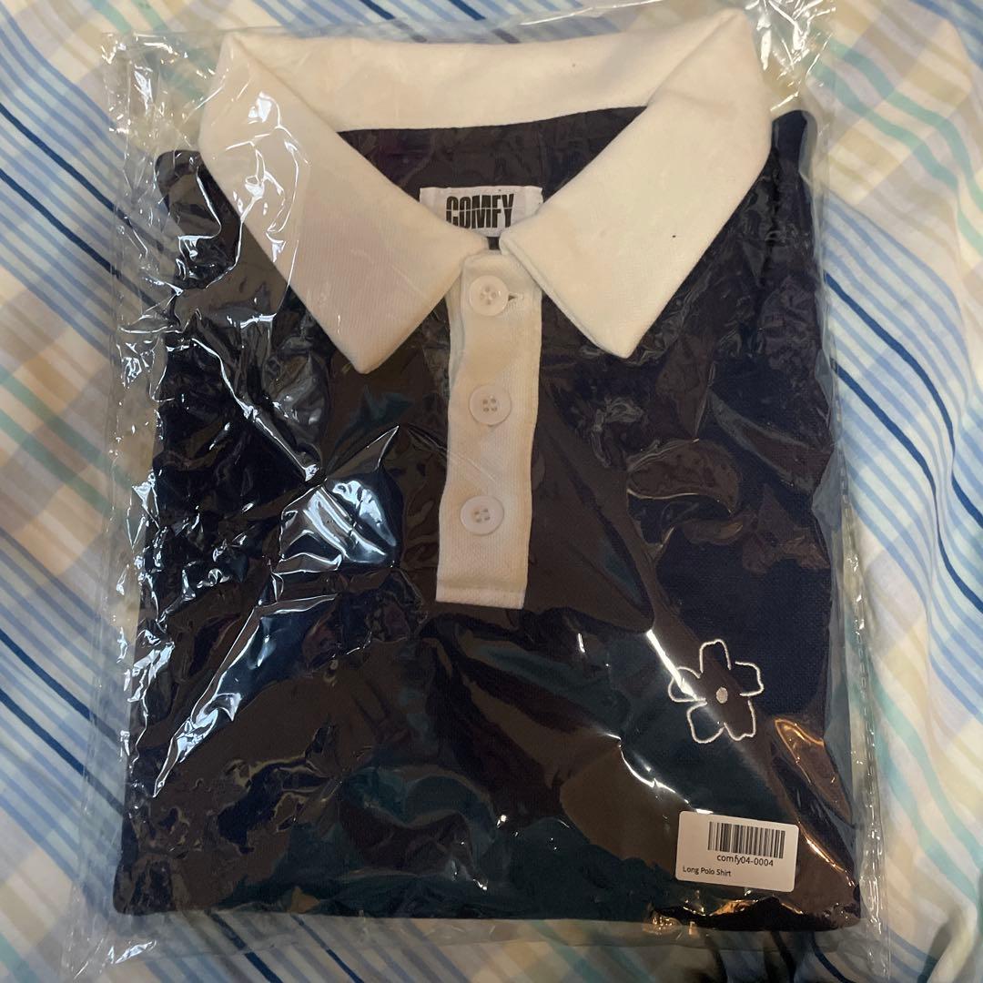 岩岡徹 COMFY ポロシャツ ネイビー