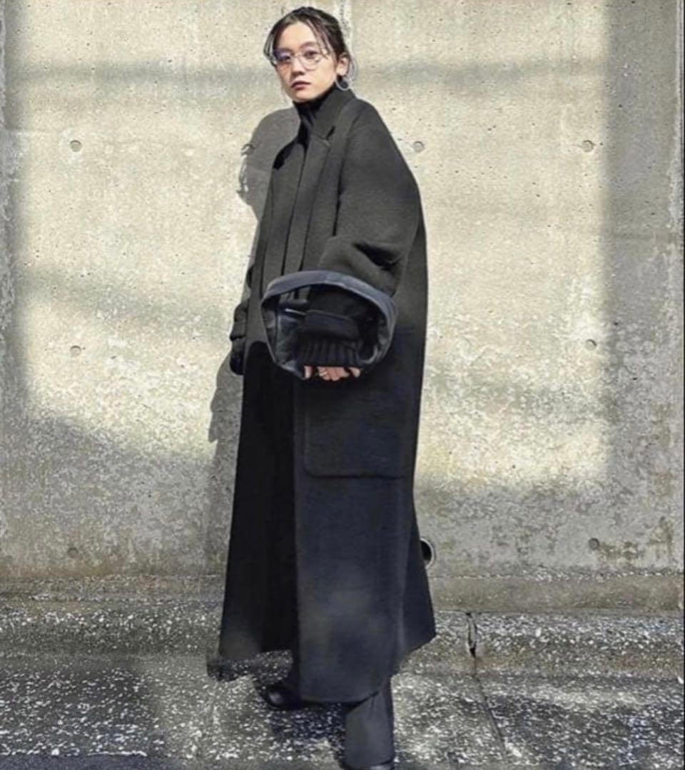 【美品】todayful Wool Over Coat ブラック36