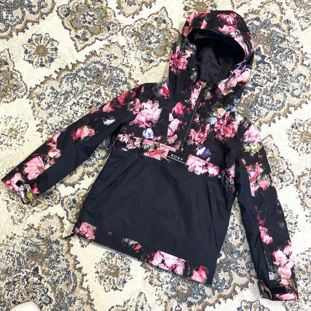 ROXY 花柄 スノーボードウェア 140 ジャケットのみ キッズ #1