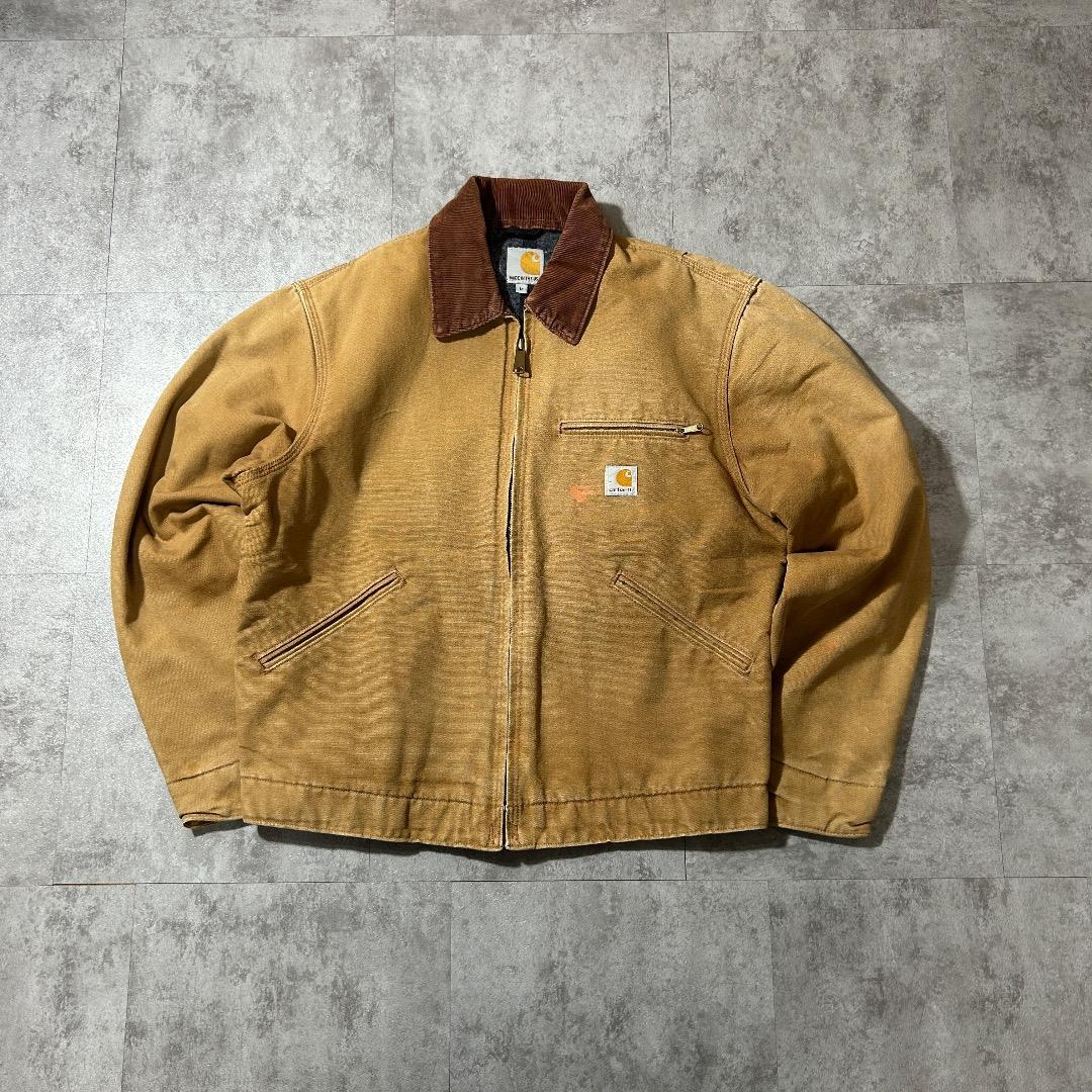 00s USA製 ブラウン カーハート デトロイトジャケット ダックM