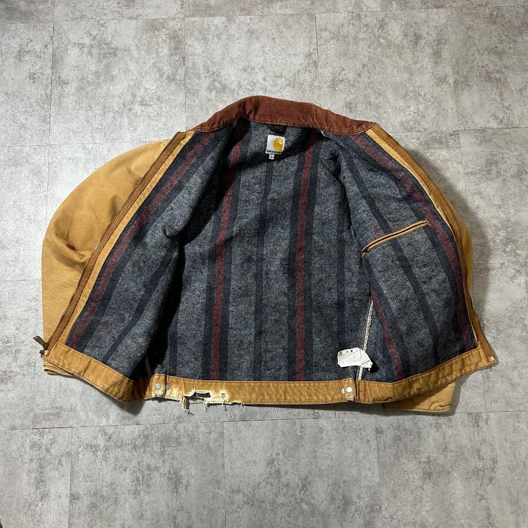 00s USA製 ブラウン カーハート デトロイトジャケット ダックM
