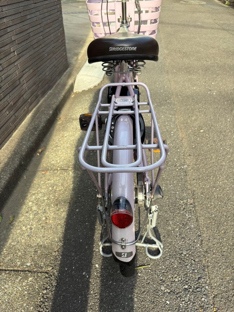 ブリヂストン電動アシスト自転車 ピンク