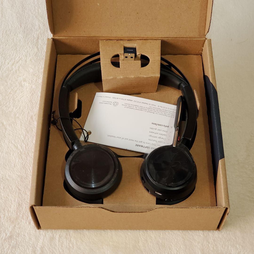 Poly Voyager Focus 2 ワイヤレスヘッドセット　無線