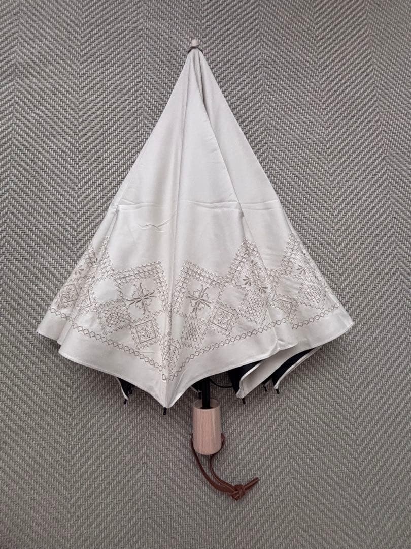 【新品 未使用】折りたたみ日傘 通販生活 カタログハウス日蔭だまり アイボリー