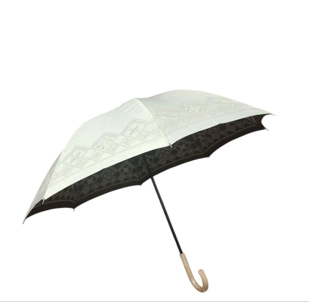 【新品 未使用】折りたたみ日傘 通販生活 カタログハウス日蔭だまり アイボリー
