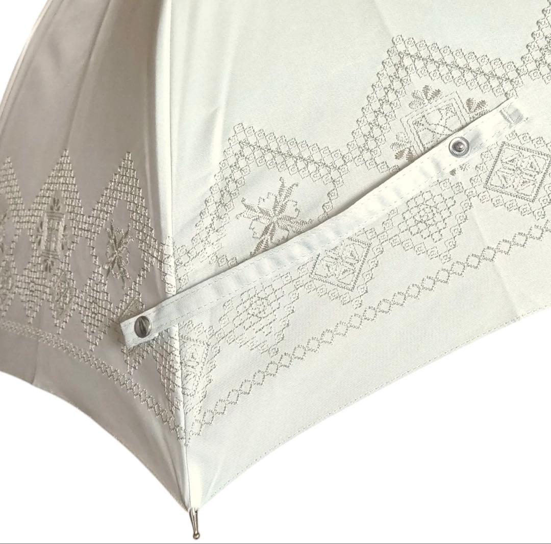 【新品 未使用】折りたたみ日傘 通販生活 カタログハウス日蔭だまり アイボリー