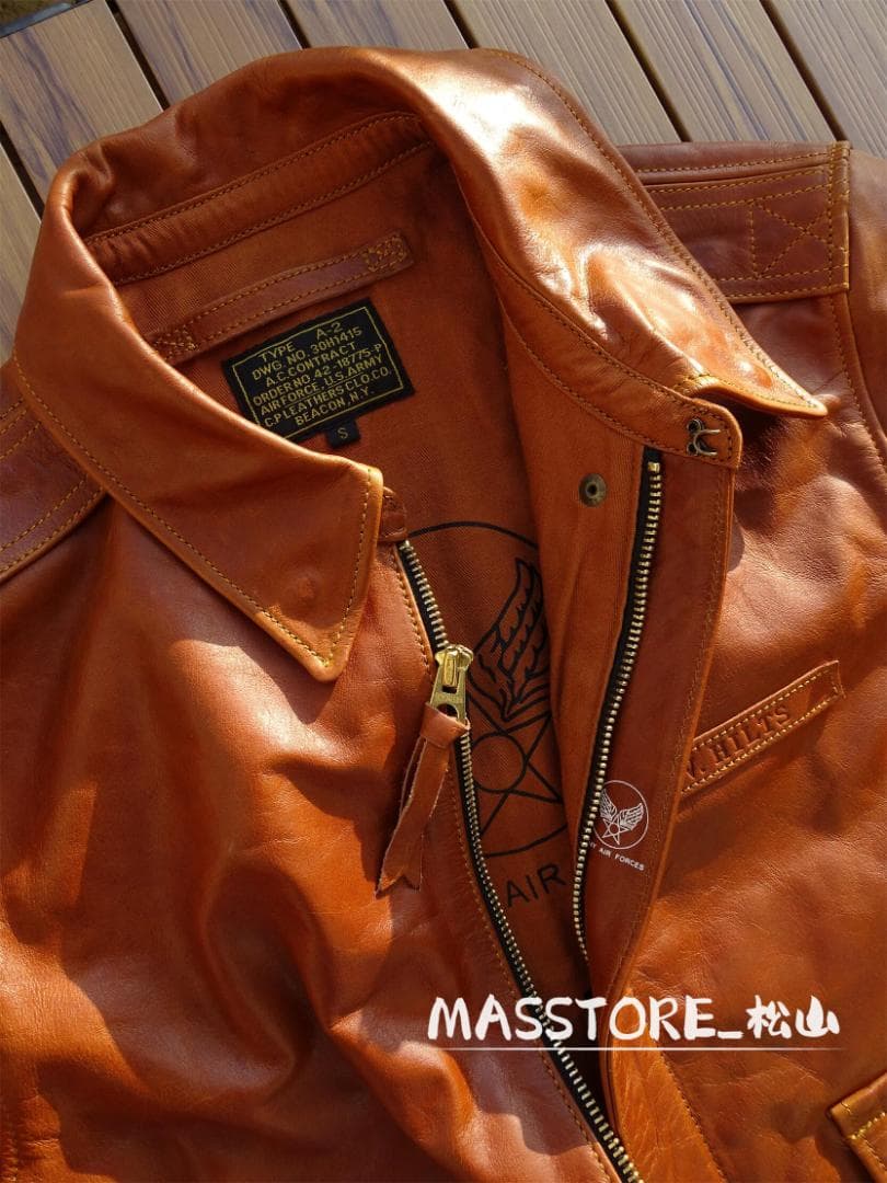 メンズ革ジャン A2 馬革 フライトジャケット レザージャケット本革S-5XL
