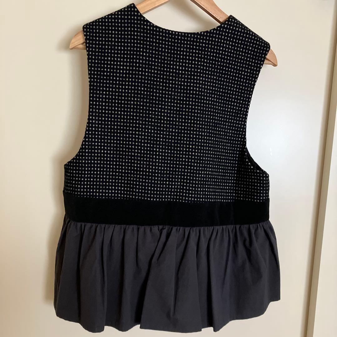 MAGALI マガリ ピンドット ツイード ヴィンテージ ジレ