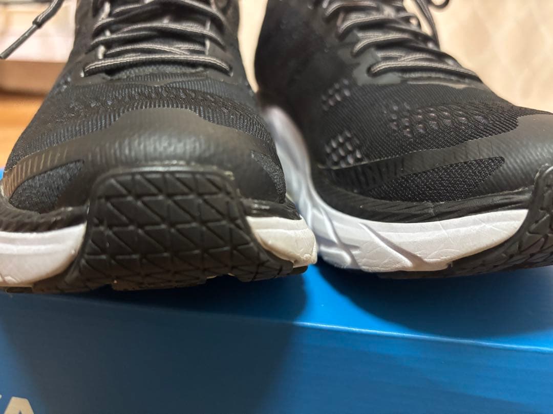 美品　HOKA Clifton6 ブラック ランニングシューズ 24cm