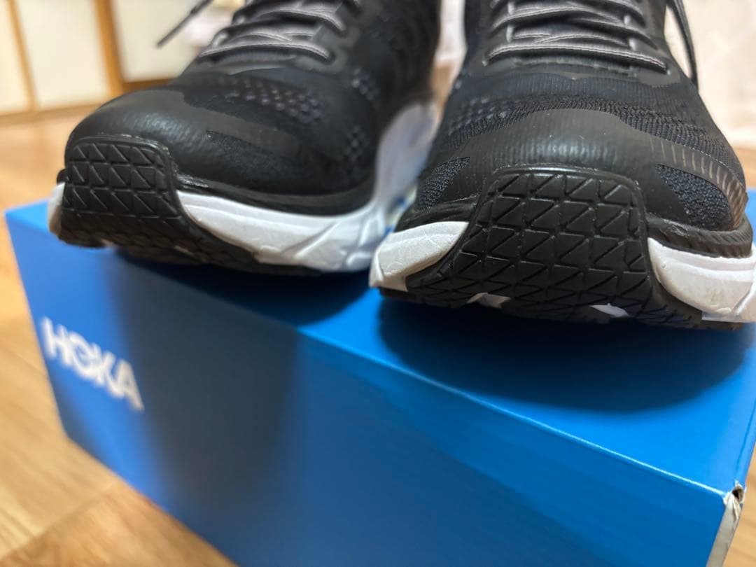 美品　HOKA Clifton6 ブラック ランニングシューズ 24cm