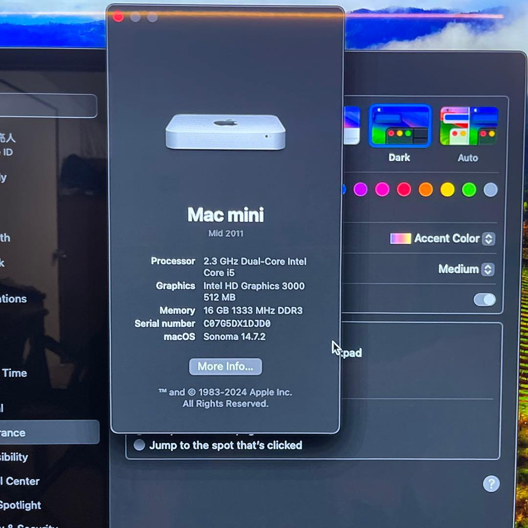 【SSD搭載】Mac mini 2011 16GB/240GB