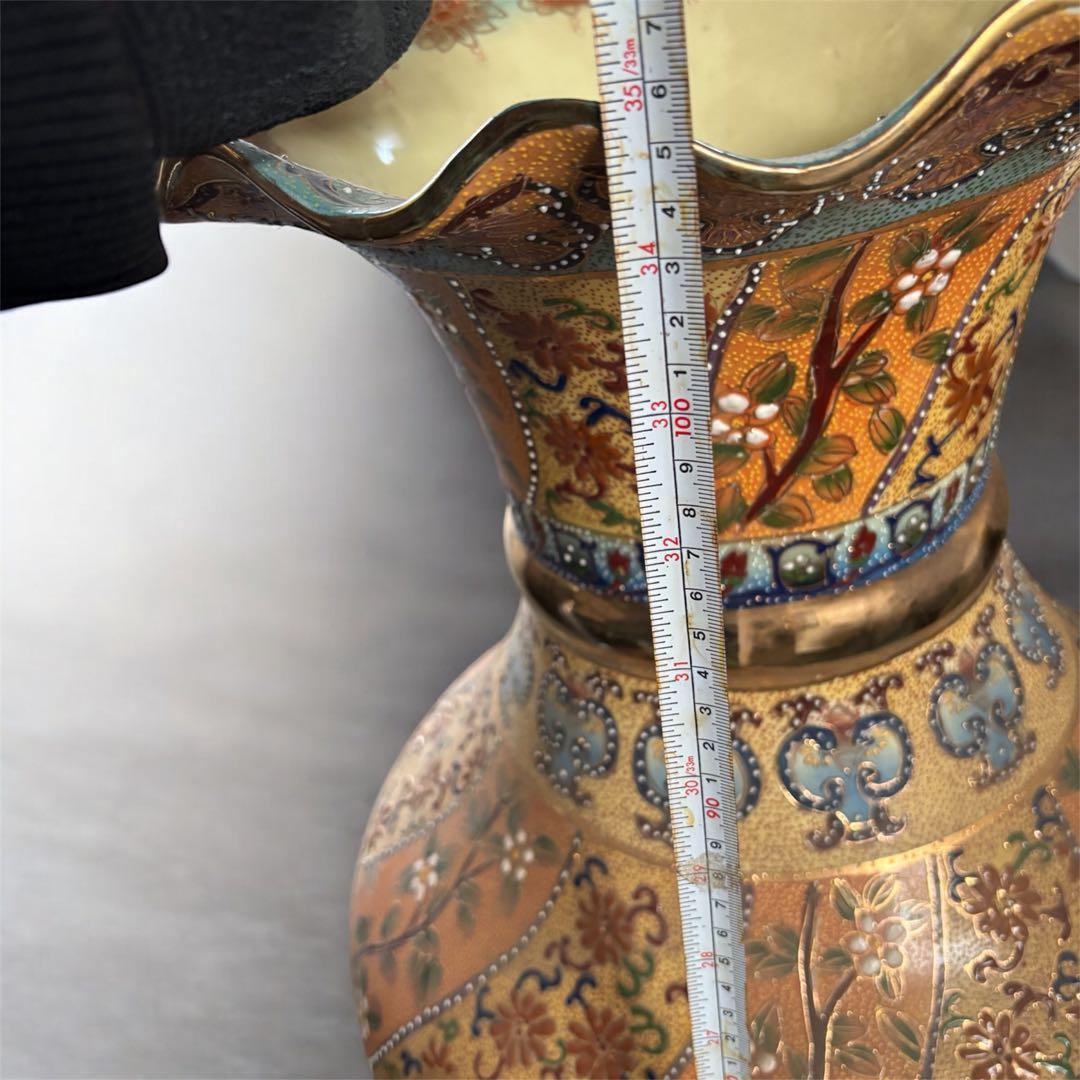 手渡し限定　105㎝　大型　特大　金彩　花瓶　壺　置物　岐阜県揖斐郡池田町