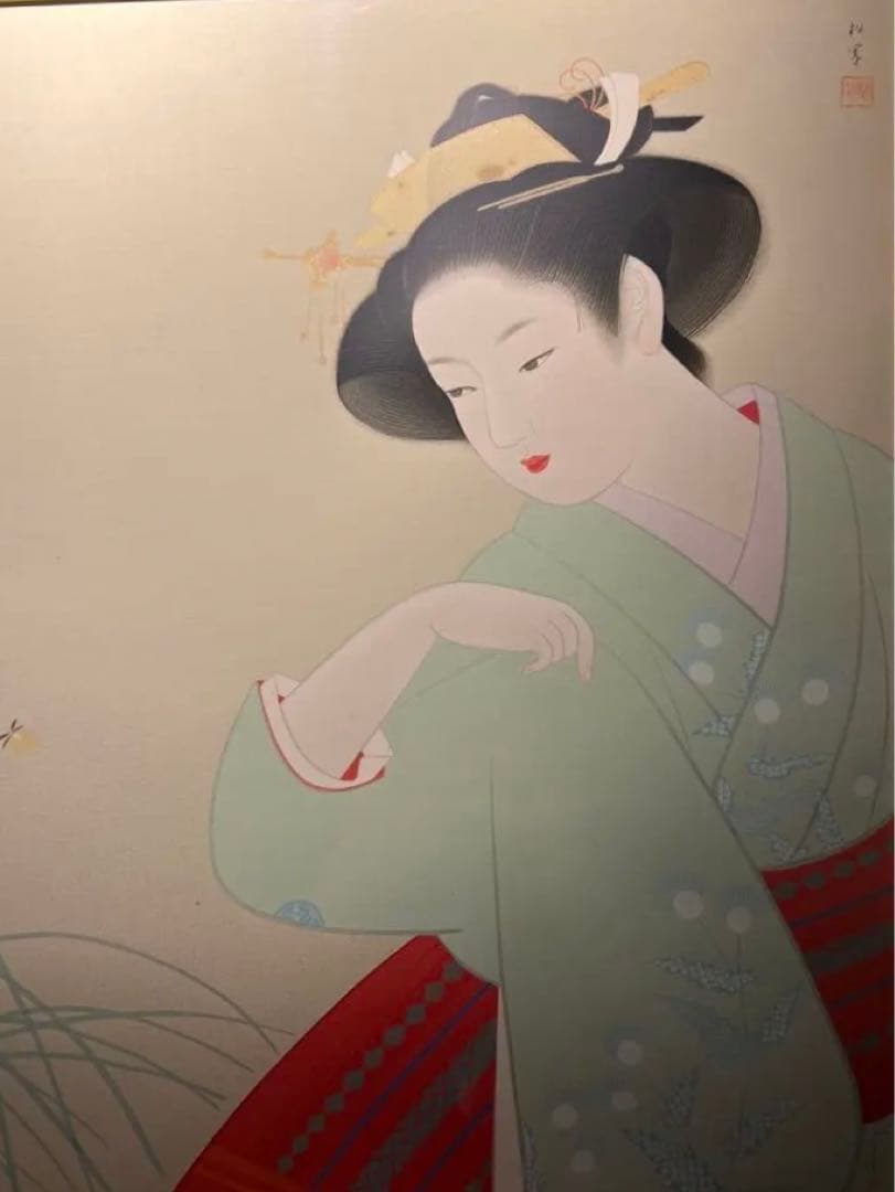 専用他の方発送×上村松園　【新蛍】lithograph 共シールあり