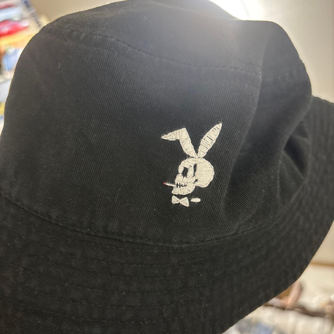 s*n様 プレイボーイ スカルバニー PLAYBOY バケットハット ハンドメイ