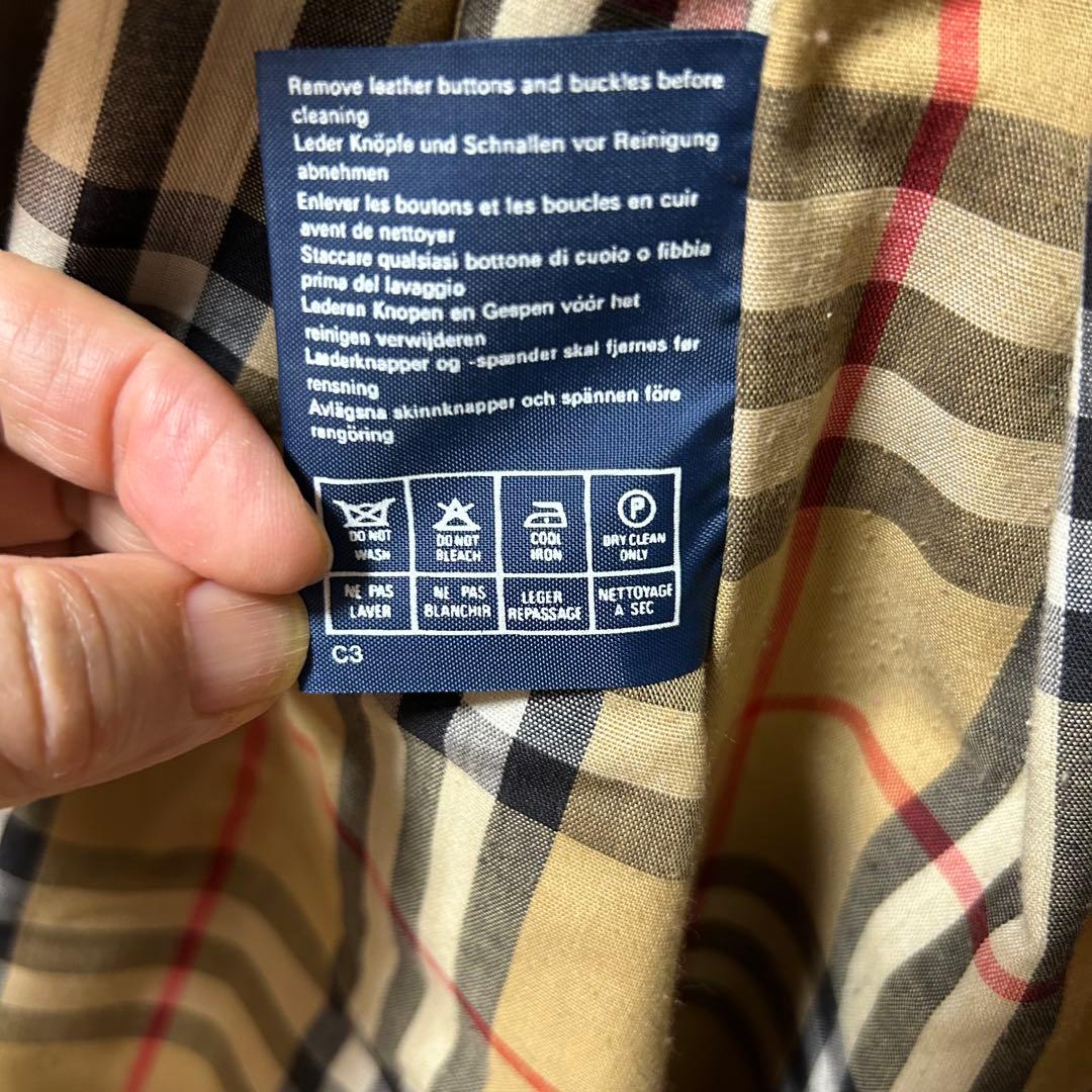 バーバリーズ トレンチコート ヴィンテージ ノバチェック ベージュ L