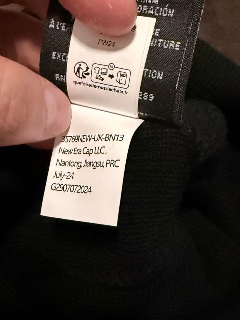 帽子 Supreme X new era box logo beanie black