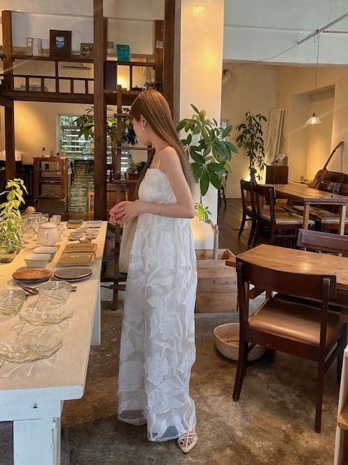 マミング様　 SOFT LACE FLOWER ROMPERS M 新品