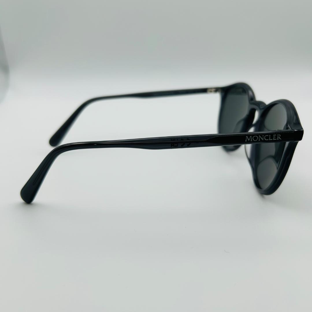 未使用 MONCLER モンクレール サングラス ボストン ブラック 偏光レンズ