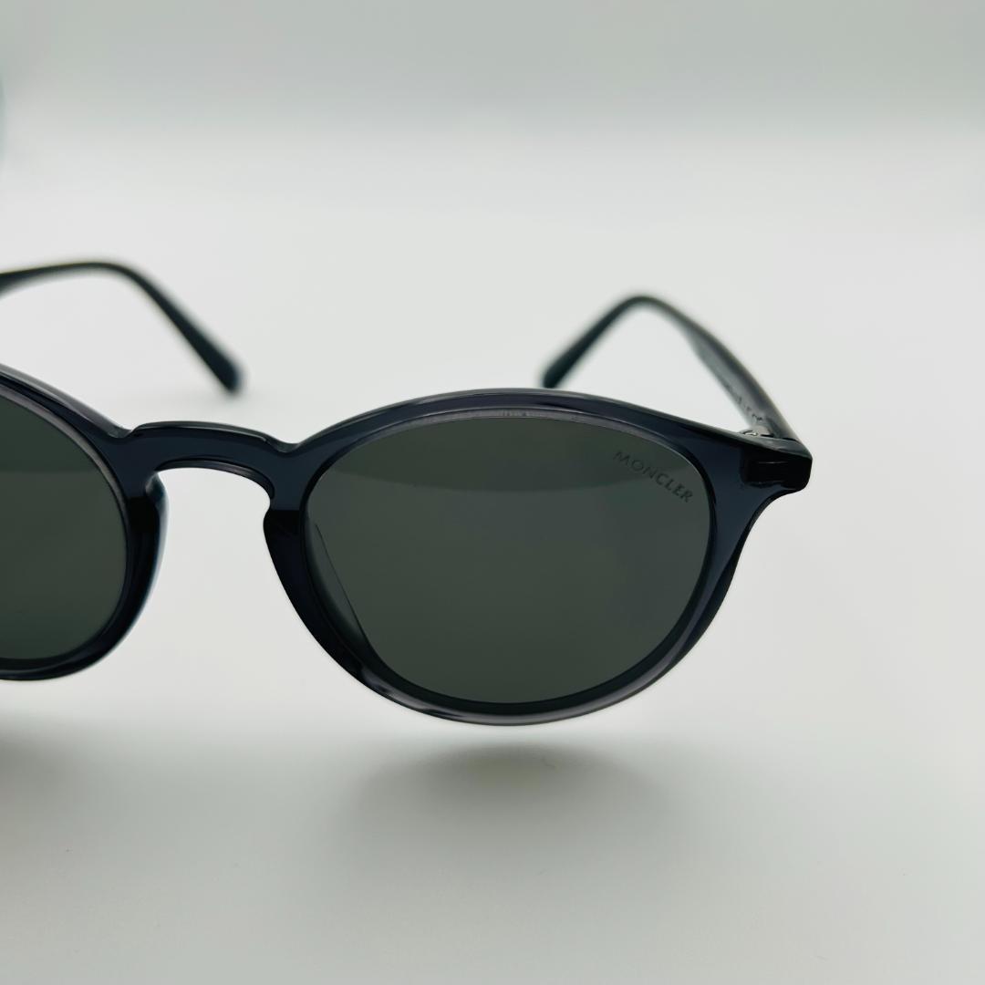 未使用 MONCLER モンクレール サングラス ボストン ブラック 偏光レンズ