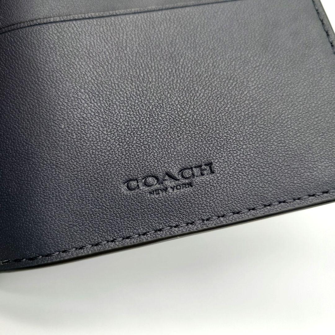 COACH マネークリップ 新品 チャコール×デニム レザー メンズ 限定品