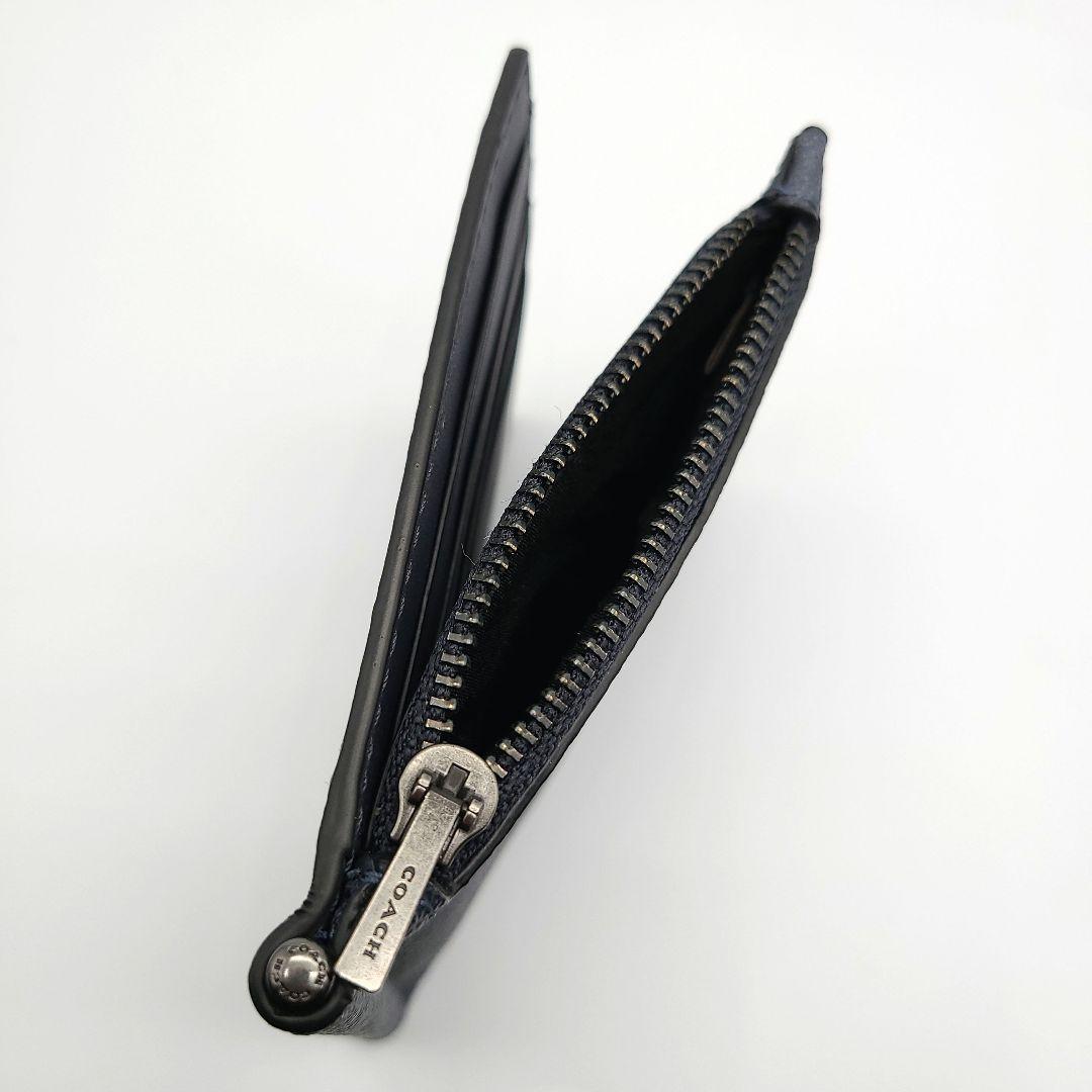 COACH マネークリップ 新品 チャコール×デニム レザー メンズ 限定品