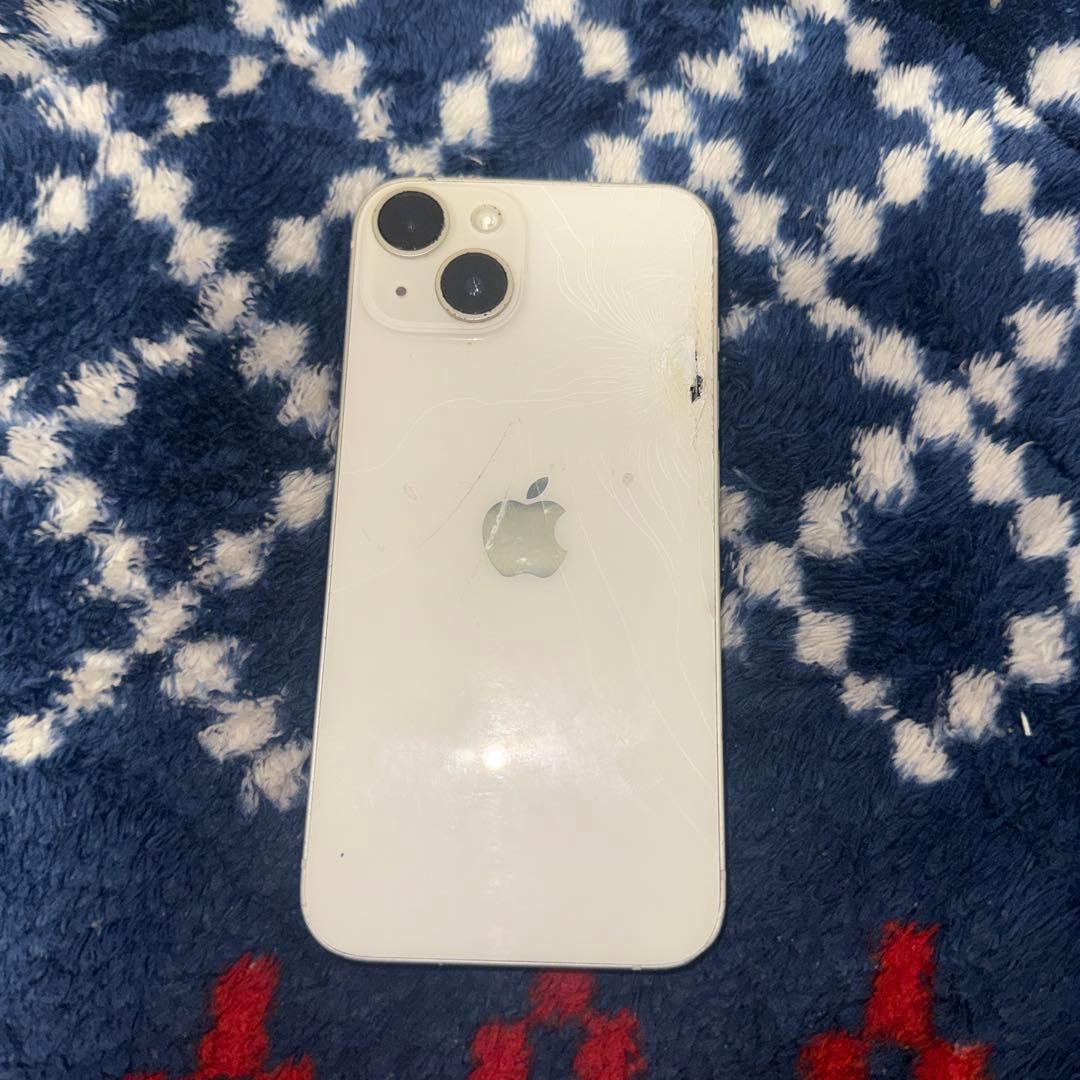 Apple iPhone 14ホワイト SIMフリー　裏面ひび割れあり