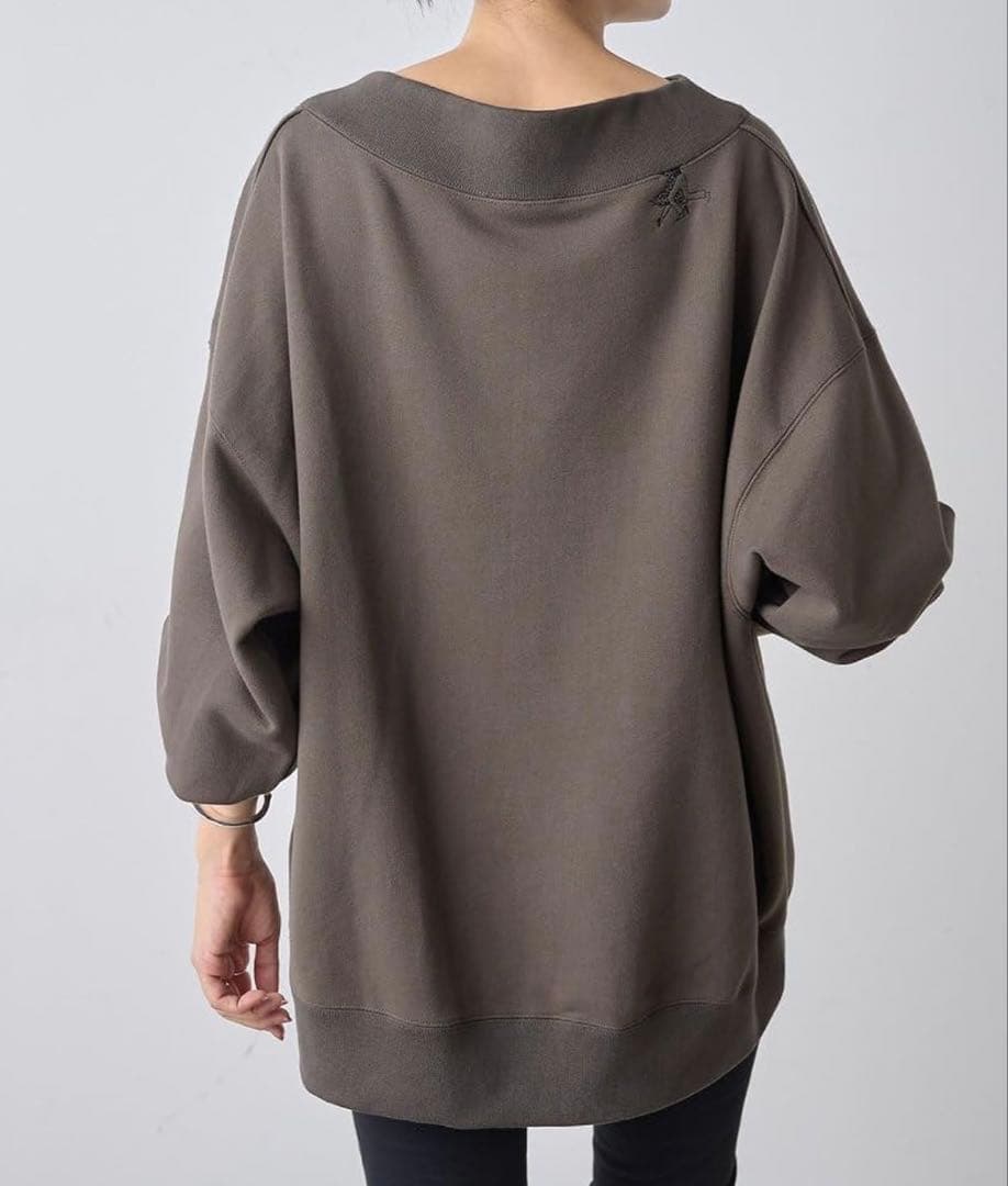 Ronde刺繍裏毛プルオーバー