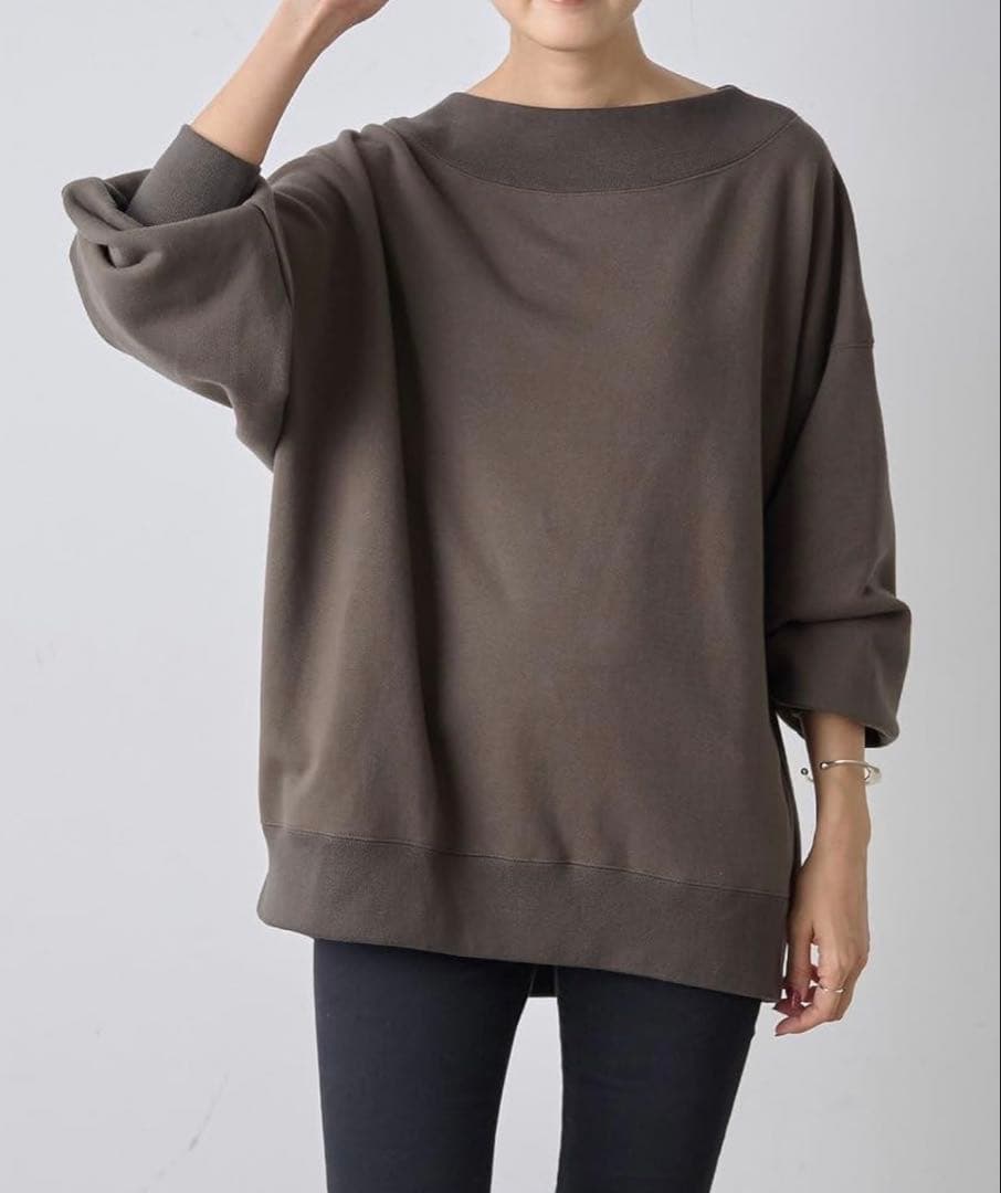 Ronde刺繍裏毛プルオーバー