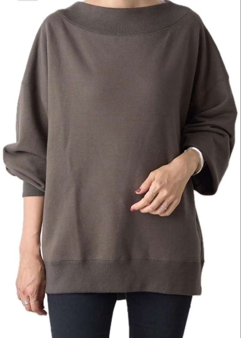 Ronde刺繍裏毛プルオーバー