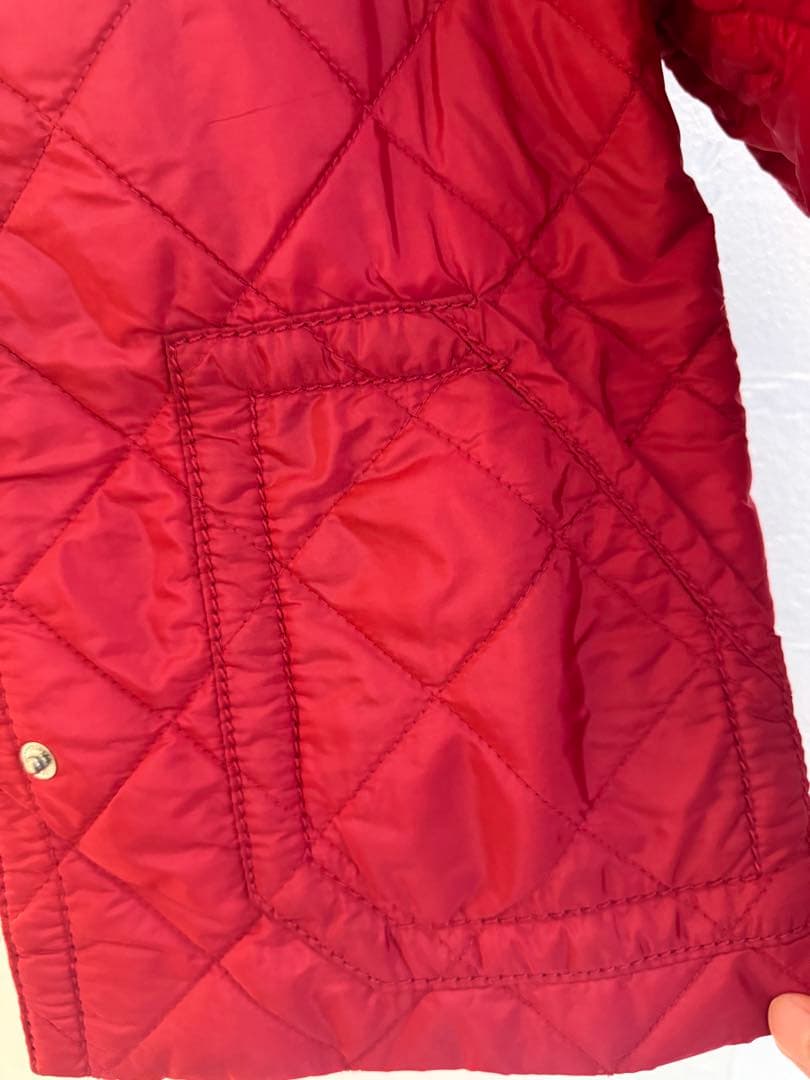 プラダ　キルティングジャケット キッズ　赤 ネイビー 8才