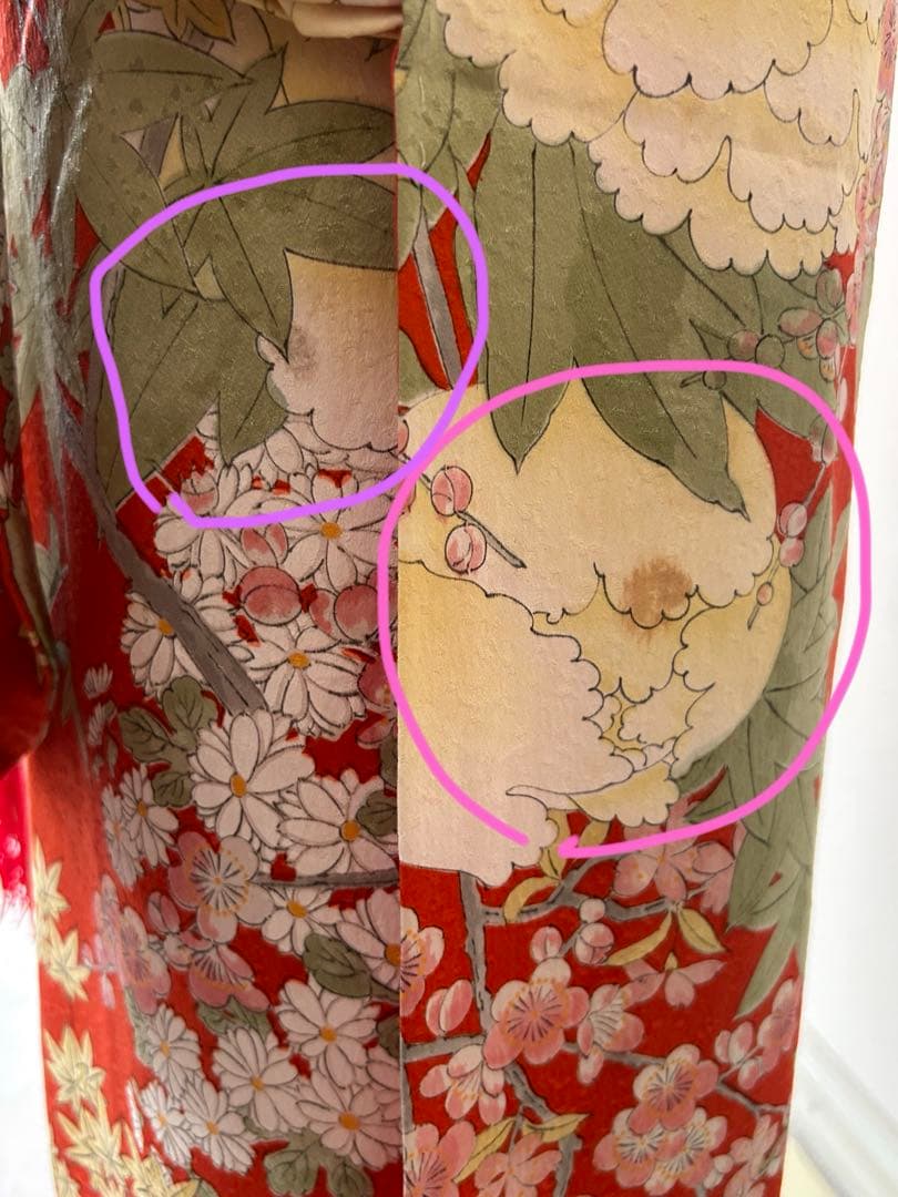 7歳　七五三　正絹着物　手描き　帯　帯揚げ　帯締め　しごきセット