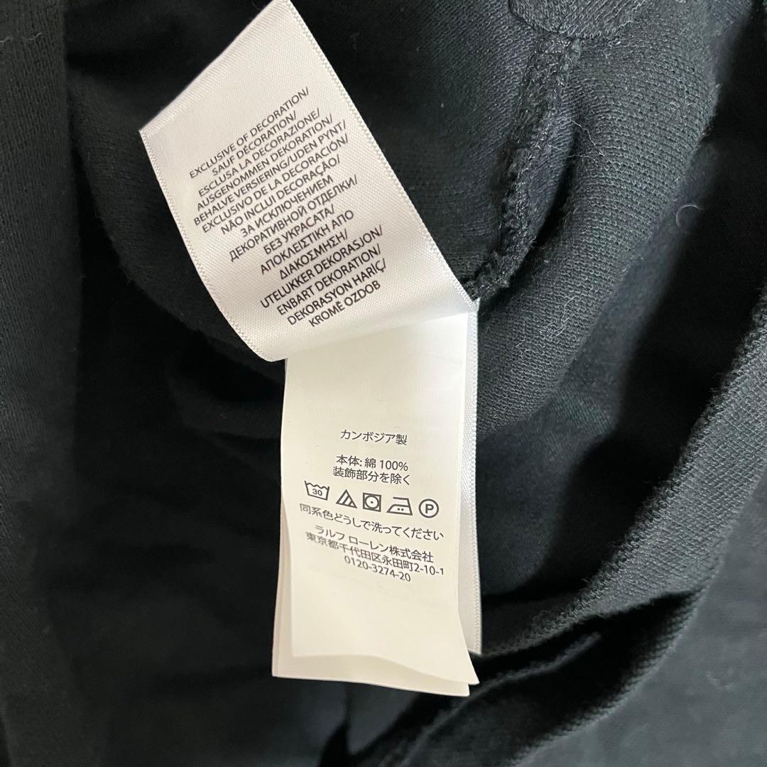 【美品】 POLO RALPH LAUREN ビッグポニー 半袖ポロシャツ 黒