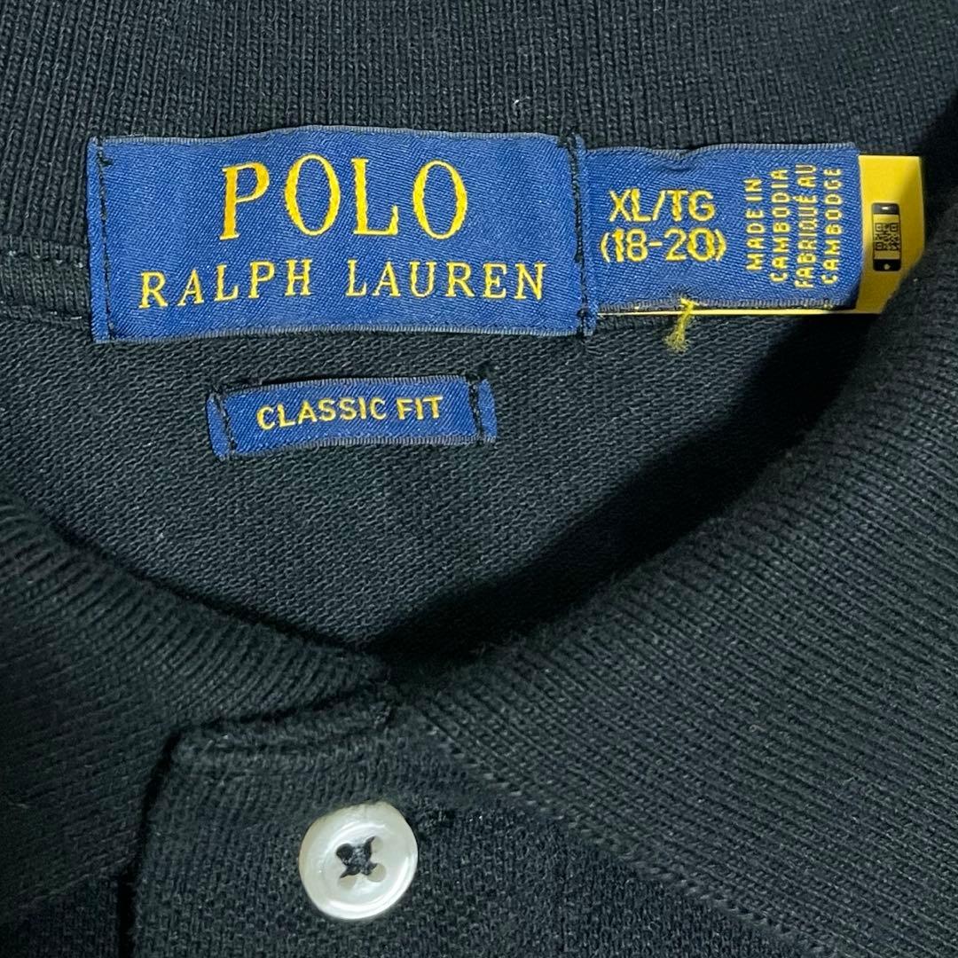 【美品】 POLO RALPH LAUREN ビッグポニー 半袖ポロシャツ 黒